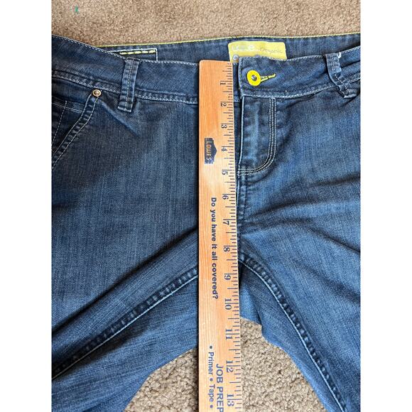 LOLE size 10 jeans, blue organic cotton flare leg low-rise boho hippie - Picture 4 of 12